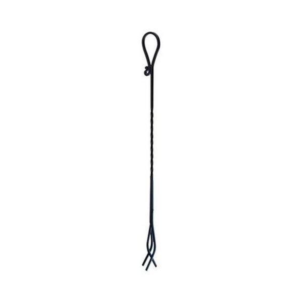 Dare2Decor 15513 Black Twisted Steel Fireplace Tongs DA153622